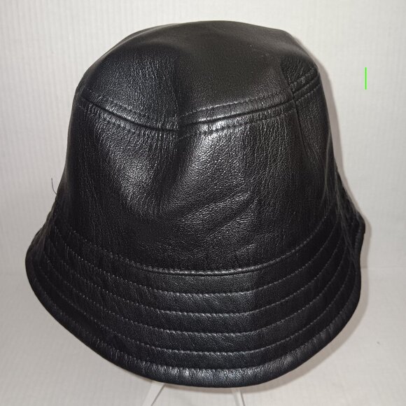 ARITIZIA BABATON FAUX LEATHER SANDRA BUCKET HAT SIZE M/L - Picture 1 of 10